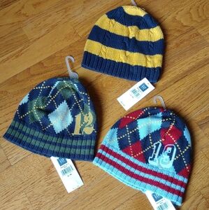 NEW GAP Kids Lot of 3 fall winter boys hats s/m and l/xl